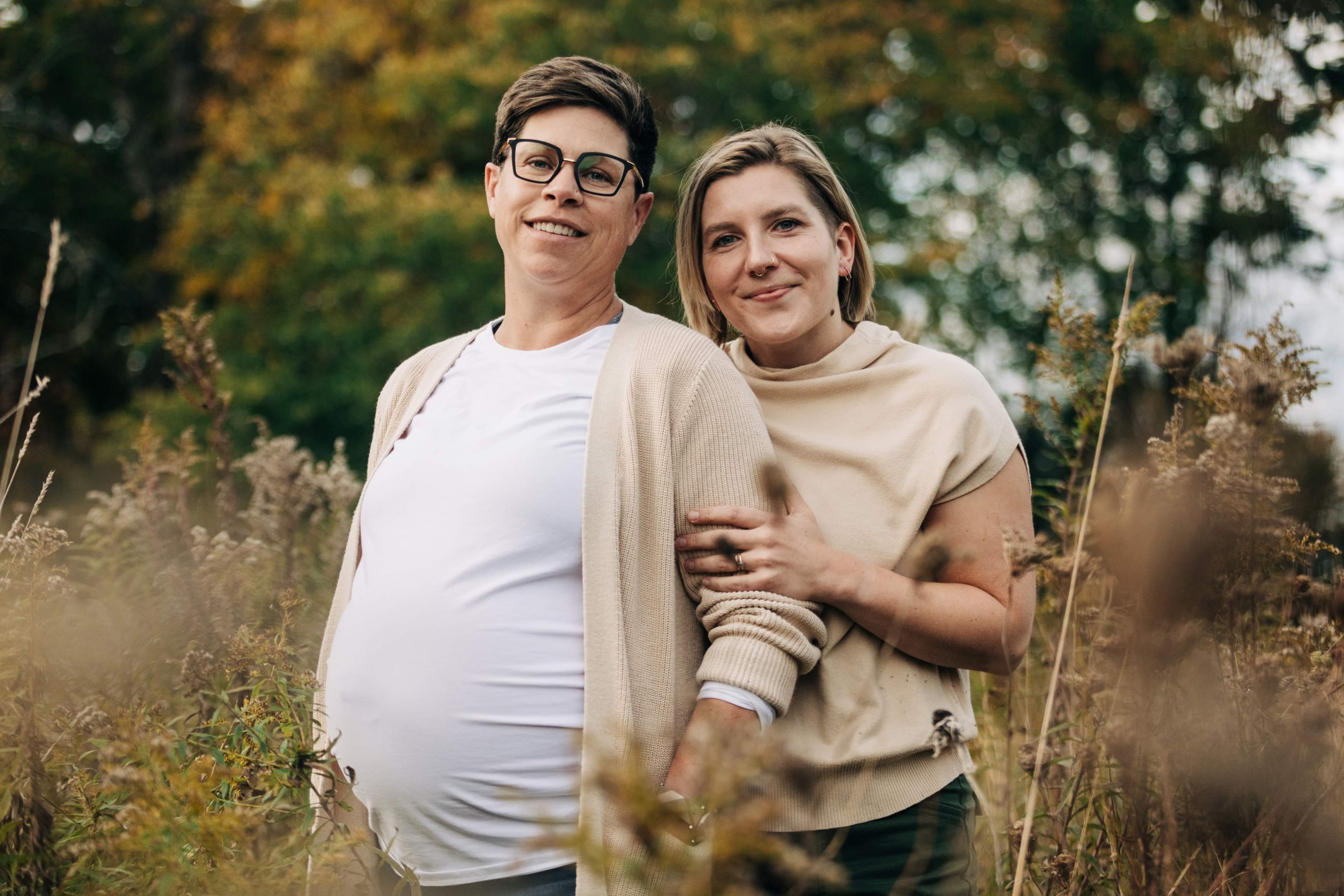 Ashley Sheffield and her wife Jansyn Shaw pose for a picture