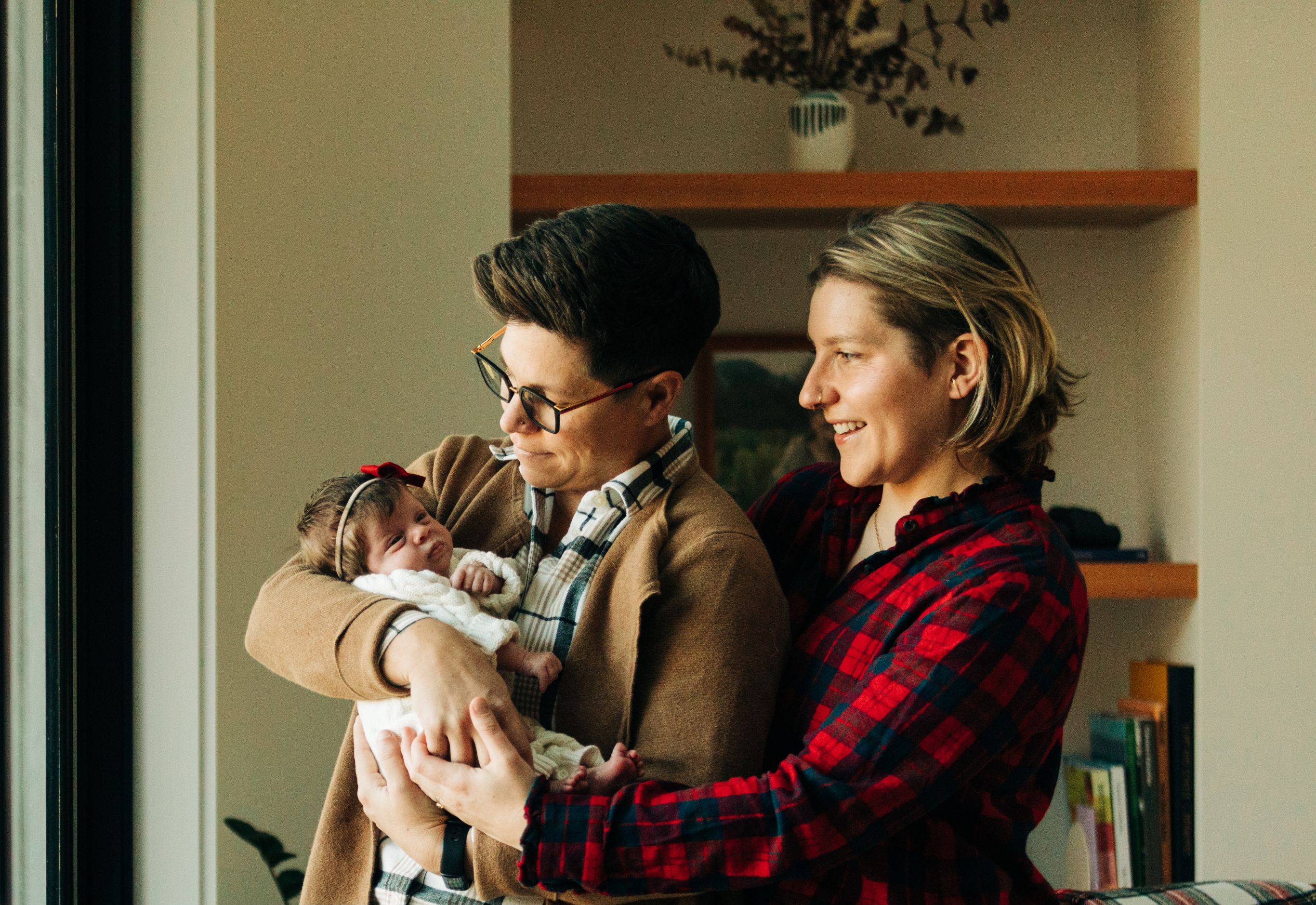 Ashley and Jansyn with their baby, Wilder