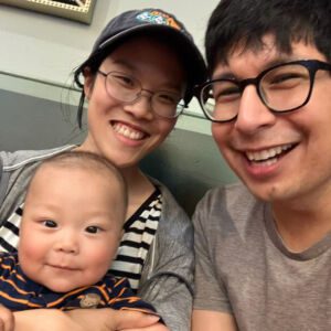 Trang Nguyen and Max Espinoza with son, Ben